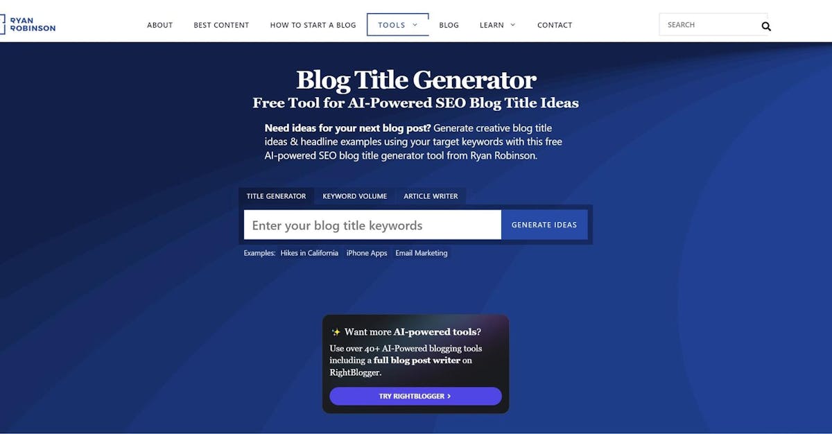 Blog Title Generator